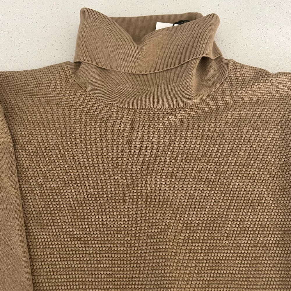 Zara turtle neck sweater. Tan color. XL